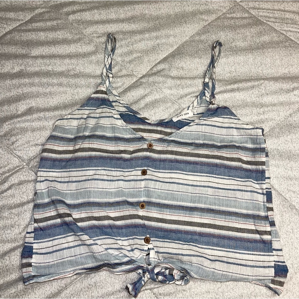 Mind Code Cropped Tank Top Size Large